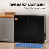 Chest Freezer, 10 cu ft / 283 L With 2 removable baskets and adjustable thermostat Black